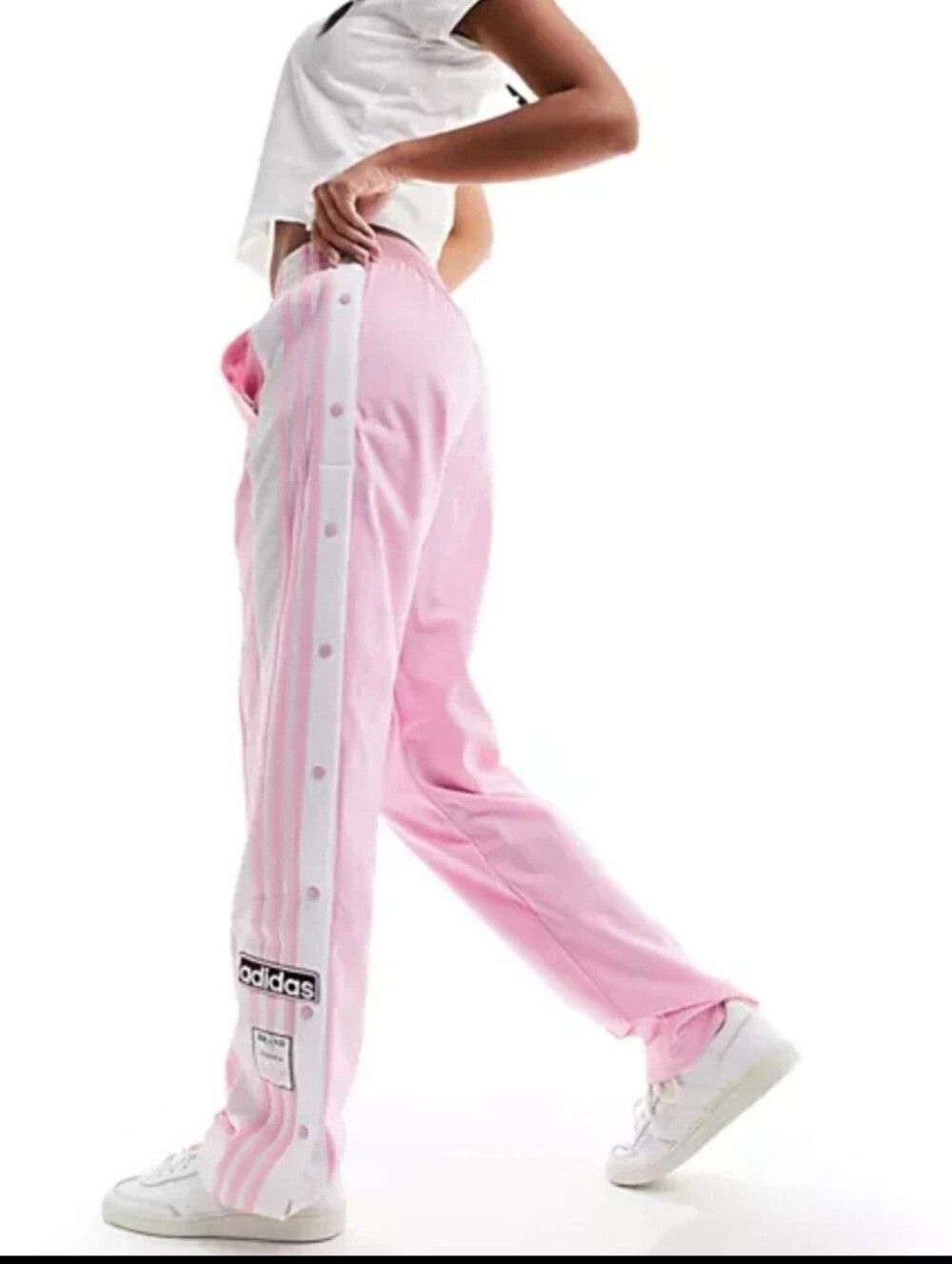 ADIDAS ORIGINALS WOMENS  ADIBREAK TREFOIL TRACK PANTS ~SIZE MEDIUM #IP0618 - Picture 2 of 12